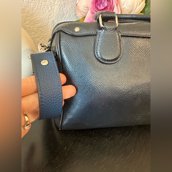 Coach Navy Satchel Handbag/Shoulder Bag Mini Bennett Bag. 💙 - Picture 9 of 16